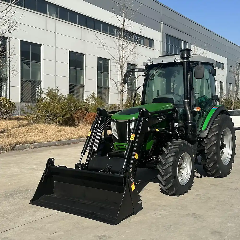 25 HP 4WD Utility Tractor with Cab, EPA Tier 4 Compact Utility Tractor with Front Loader
