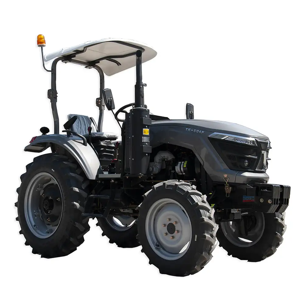 504 Tractor, 50 HP Tractor 4WD, Compact Farm Tractor with Sunshade