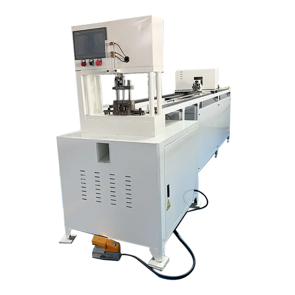 Automatic CNC 15 Ton 3m Single Line Square Round Metal Pipe Tube Hole Punching Machine