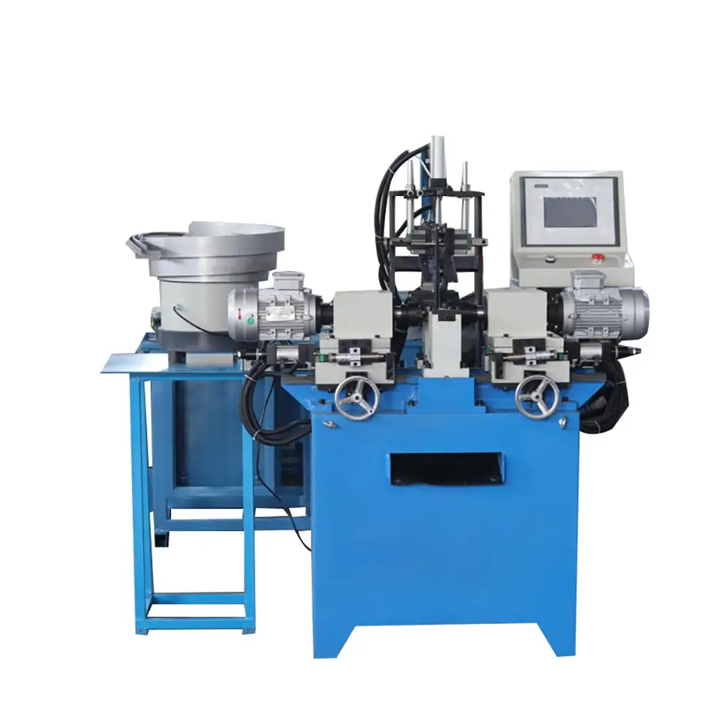 Automatic Feeding Double Head Small Aluminium Copper Tube Pipe End Chamfering Machine