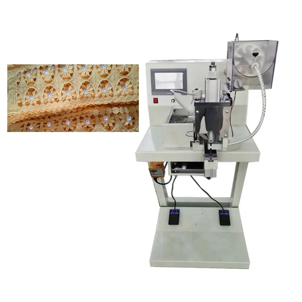 Automatic MultiFunctional Pearl and Bead Attaching Machine Universal Rivet Nailing Machine
