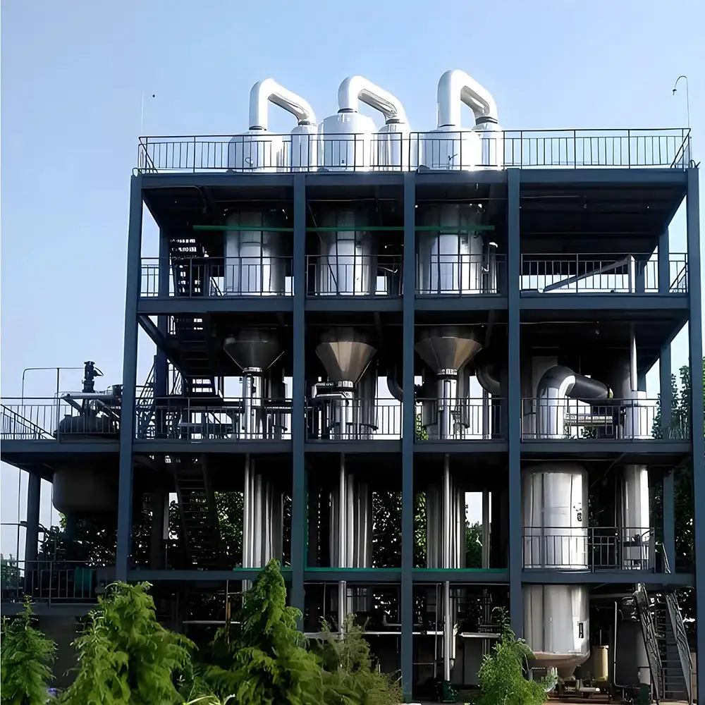 Automatic Yeast Waste Water Industrial M Falling Film Vacuum Evaporator for High-Salt Wastewater Crystallization