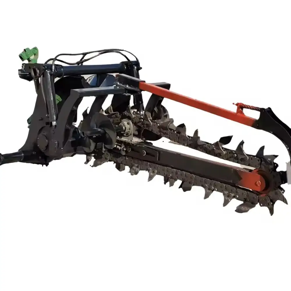 Chain Trenching Machine, Tractor 3 Point Chain Trencher, Trench Digger