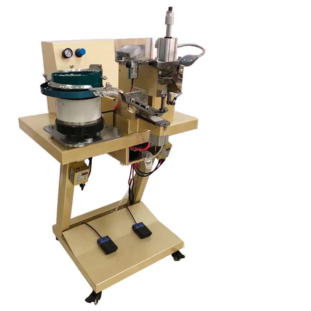 Clothes Riveting Machine Automatic Feeding Punching Tool for Apparel Shoes Hats Industrial Use