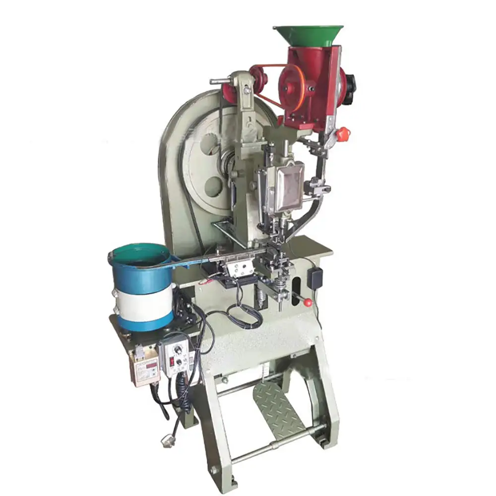 Double Rivet up and Below Riveting Machine for Clothing Shoes Bag