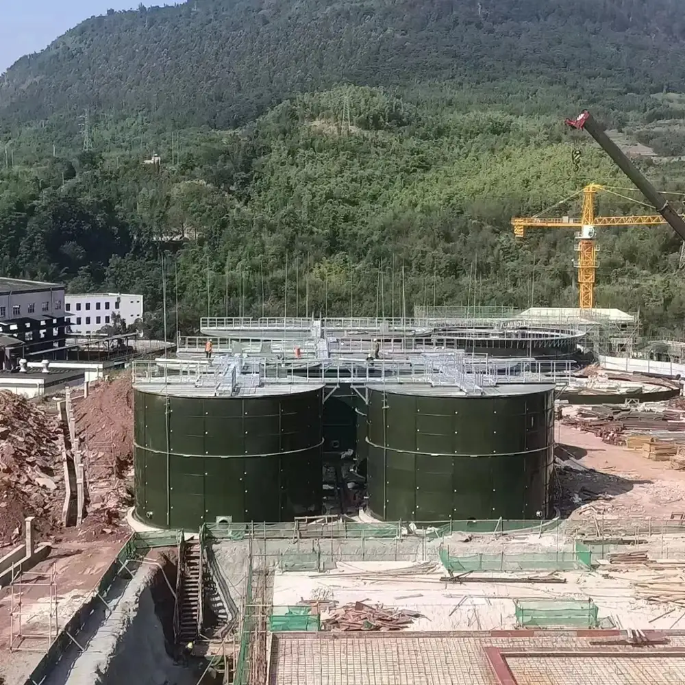 Enamel Assembled Tank Industrial Wastewater Reactor, Large Volume Enamel Steel Assembled Reactor