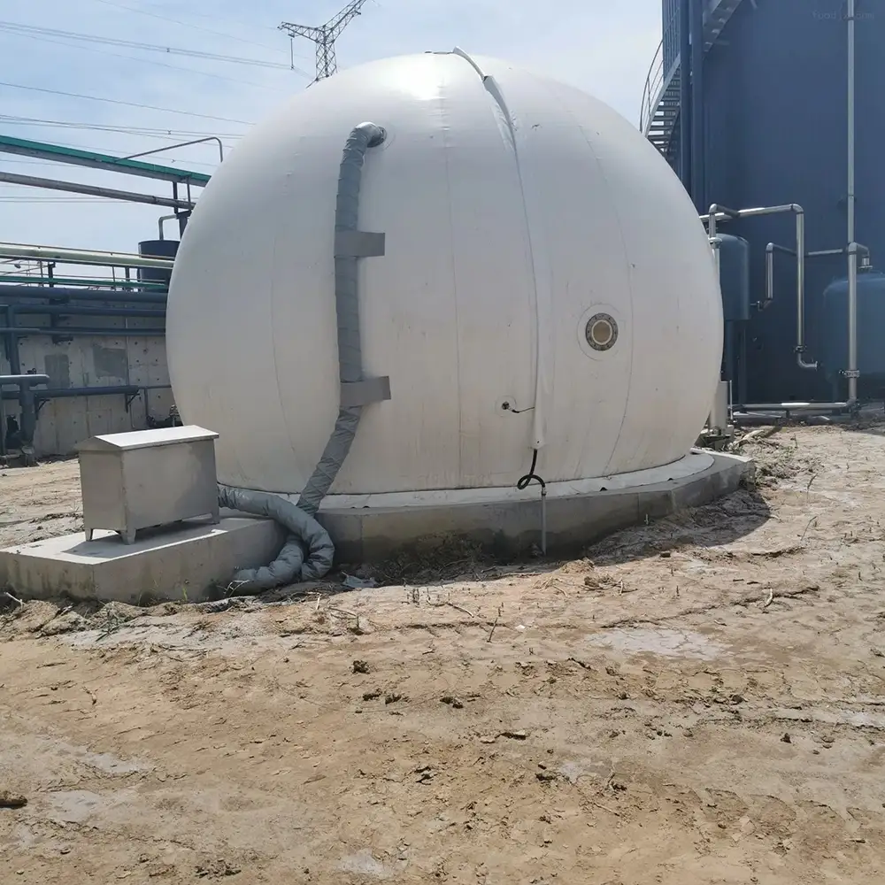 Flexible Double Membrane Biogas Storage Tank Biogas Project Double Membrane Gas Tank Biogas Plant