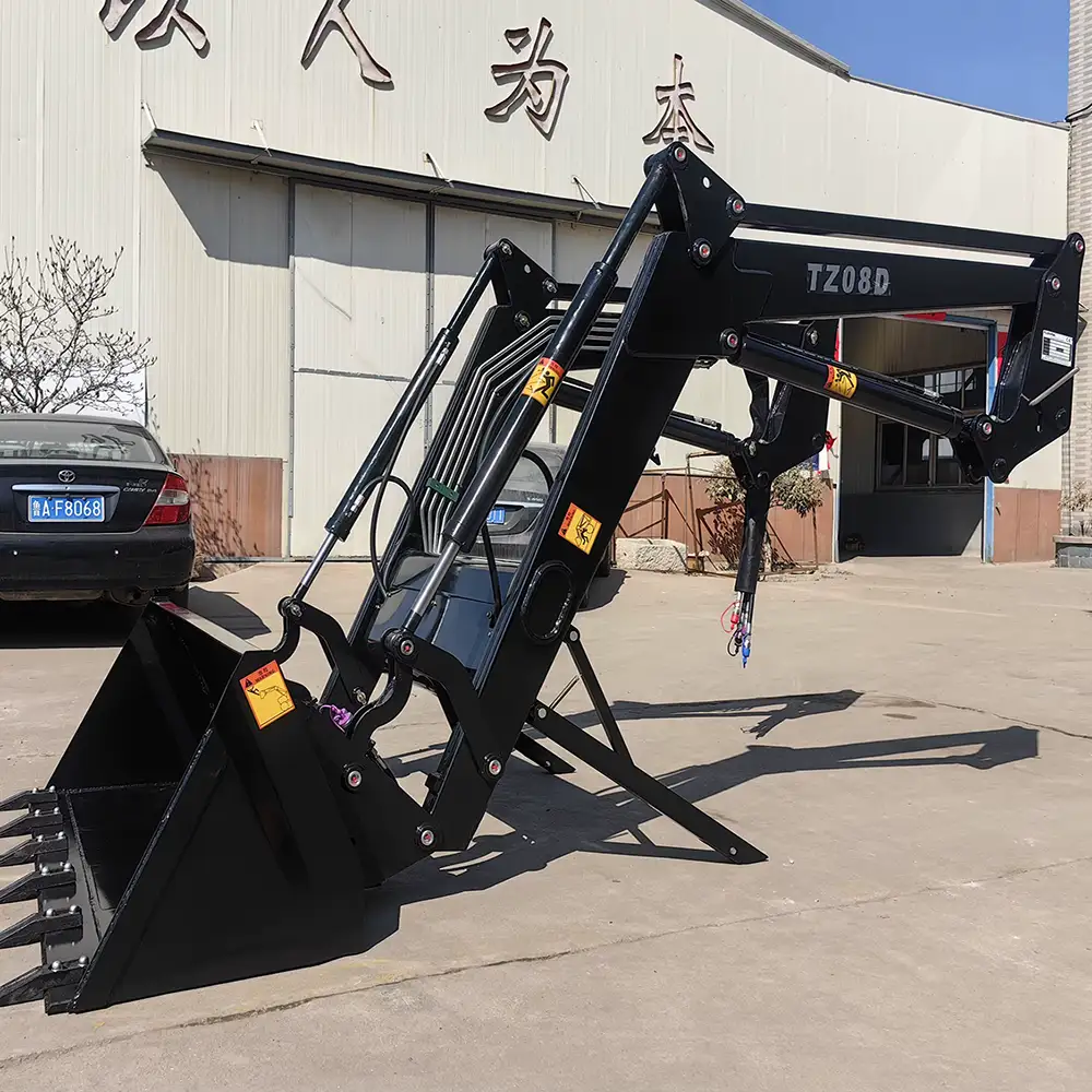 Front End Loader, 4-In-1 Bucket for Tractor, Euro Quick Hitch Tractor Front Loader Attachments