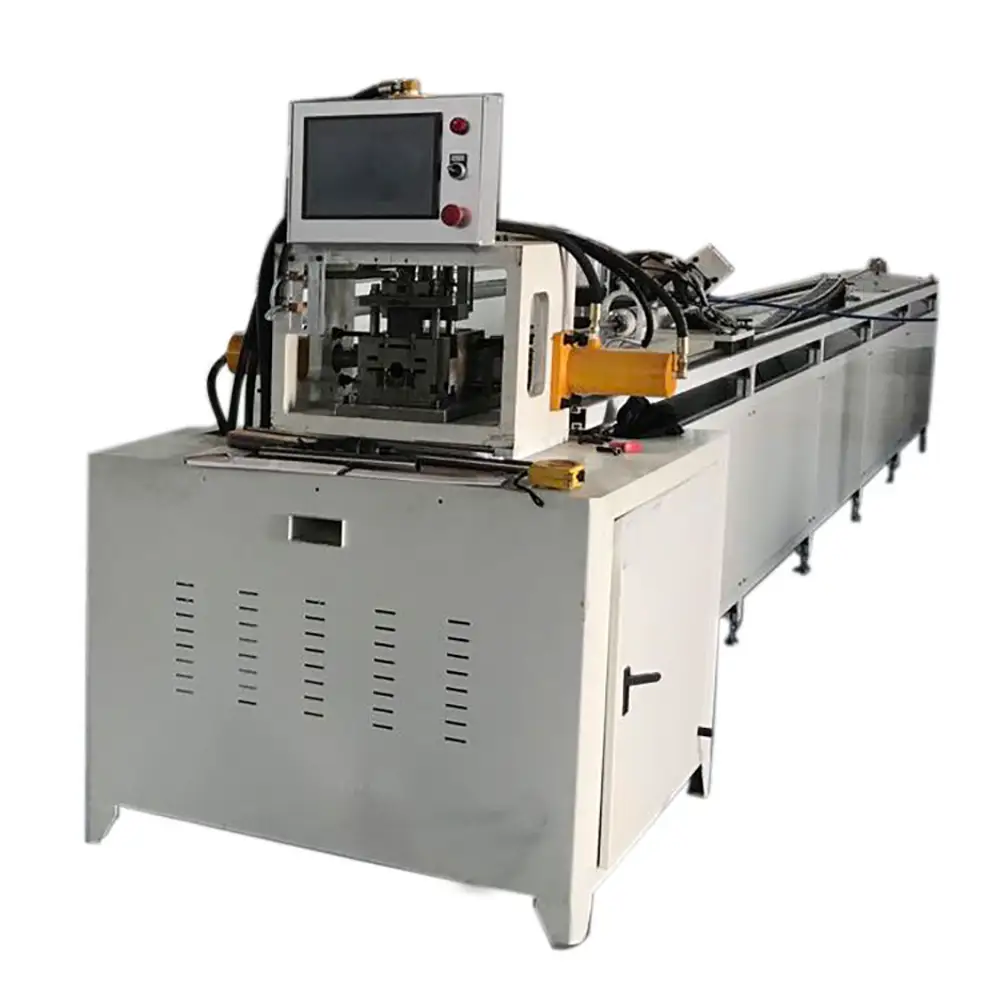 Full Automatic Round Pipe Punching Small Holes Tube Punch and Cut Down Machine