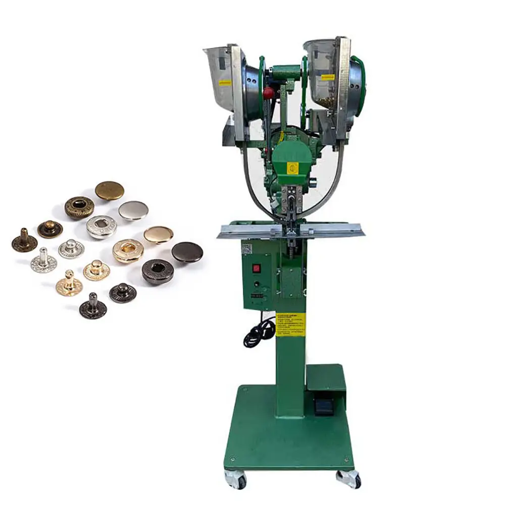 Fully Automatic Plastic Eyelet / Grommet Riveting Machine for Shoes