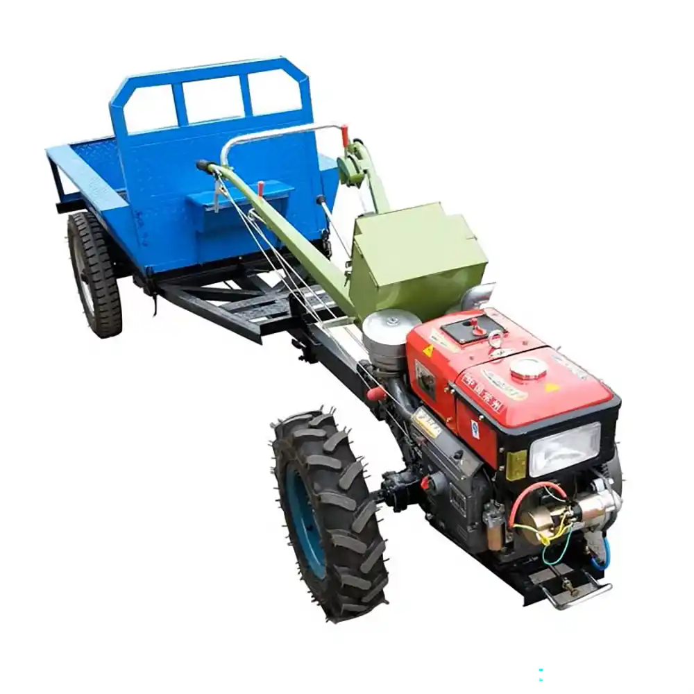 Hand Tractor Tiller with Farm Trailer