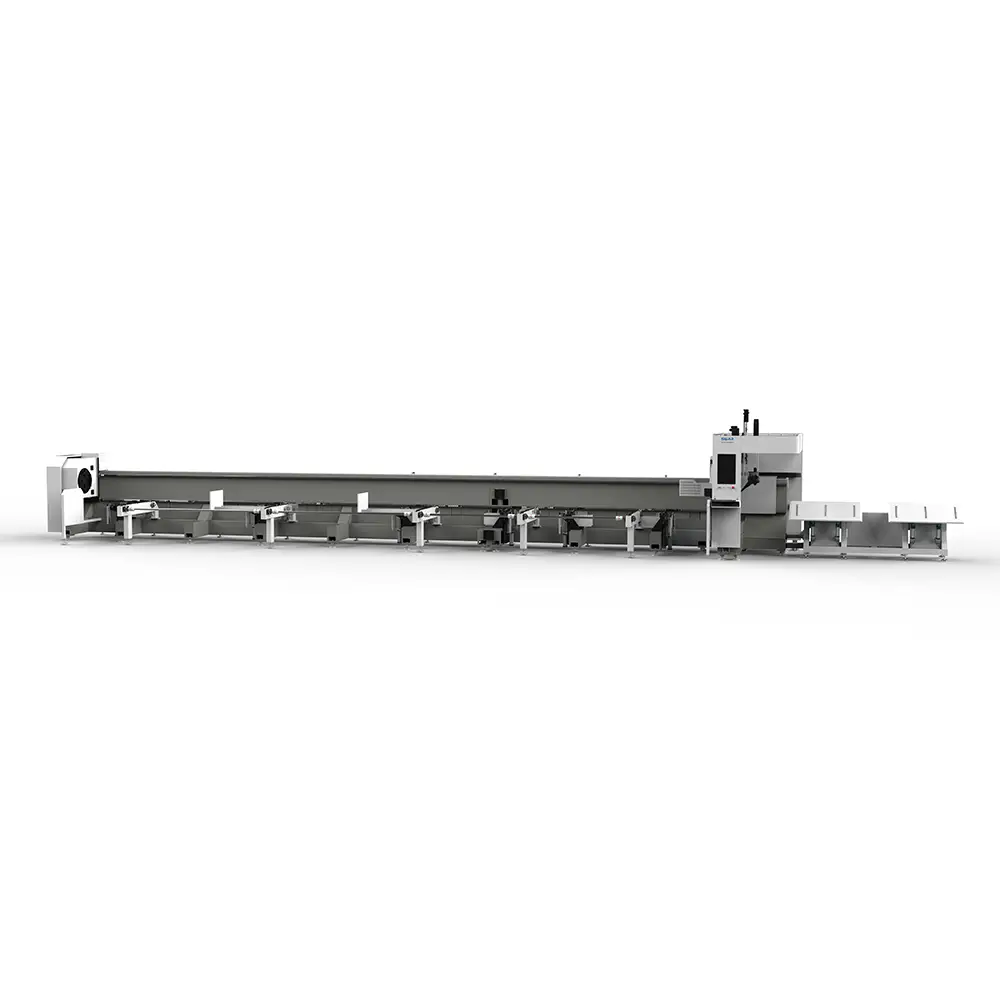 Industrial Fiber Laser Tube Cutting Machine for Large Diameter Pipe 6-12m Length Auto Loading 6000W