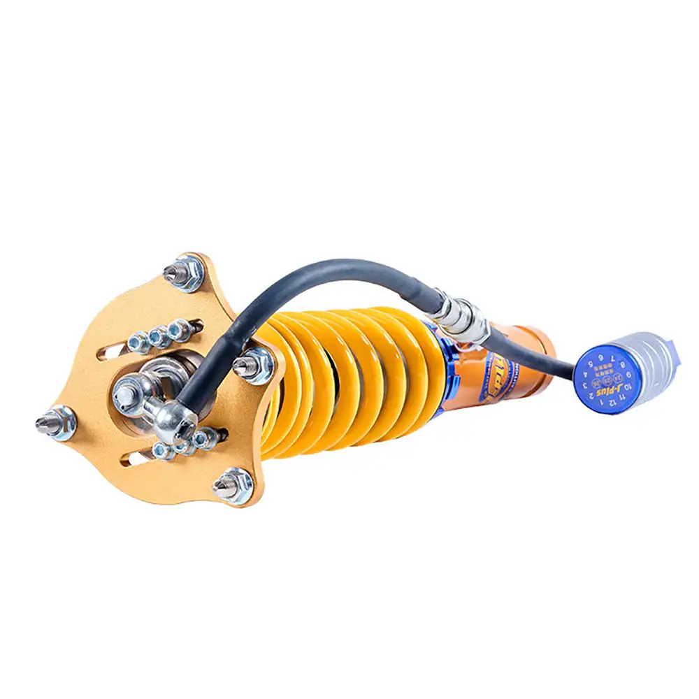 J-PLUS Premium New Steel Coil Spring Suspension Shock Absorber Yellow/Black
