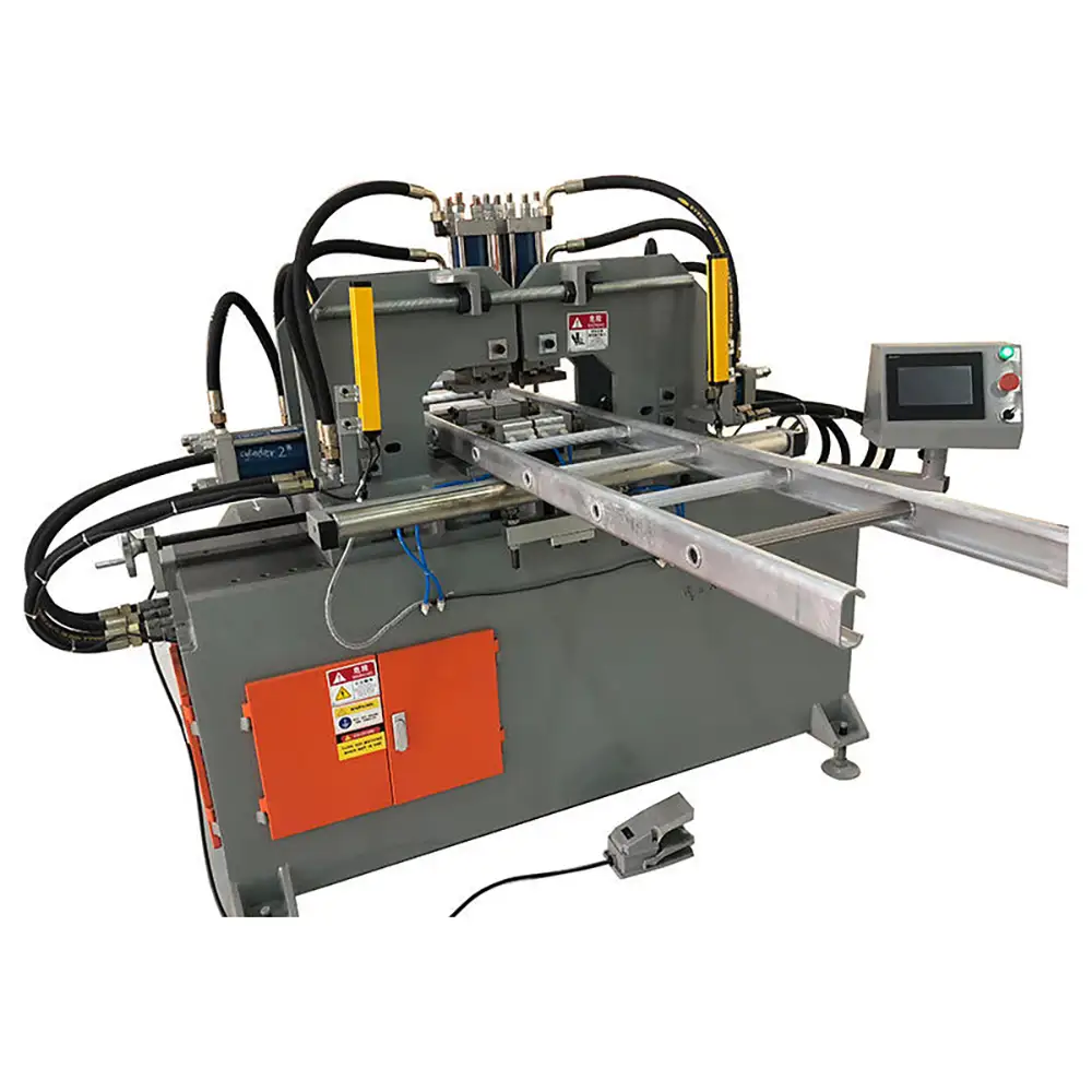Ladder Making Machine Dual Head Tube Squeezing Machine for Aluminum Fiberglass Extension Ladders