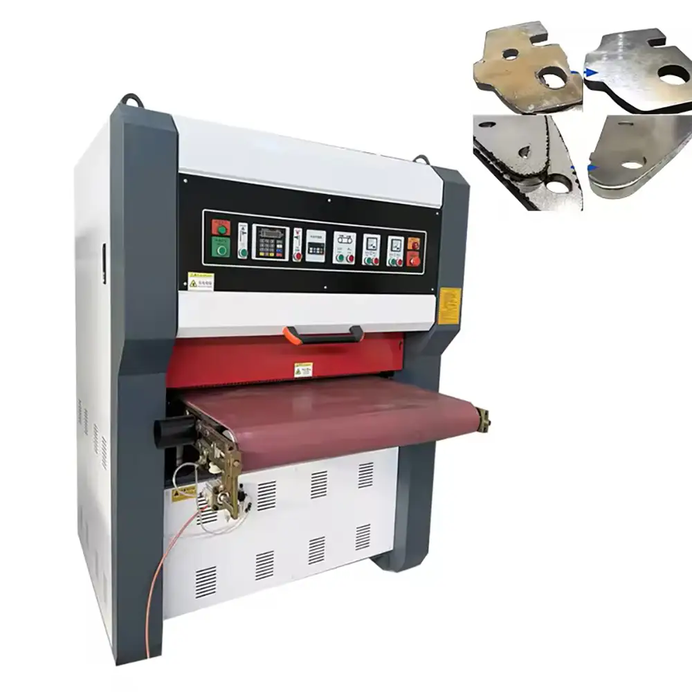 Sheet Metal Edge Rounding Chamfering Machine for Laser Cut Parts Magnetic Vacuum Adsorption