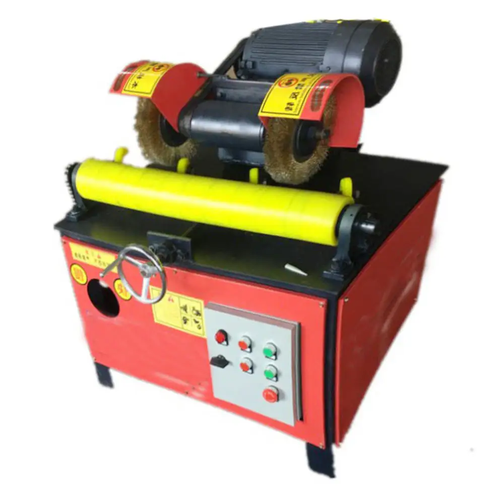 Simplex Double Grinding Head Polishing Machine Round Pipe Rust Removal Machine