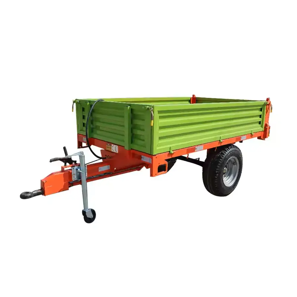 Single Axle Farm Trailer, Agricultural Trailer, Farm Agricultural Trailer for 4 Wheel Tractor