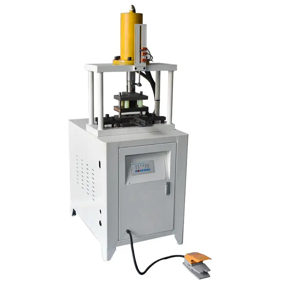 Single Hydraulic Pipe Punching Hole Tube End Cutting Notch Forming Machine