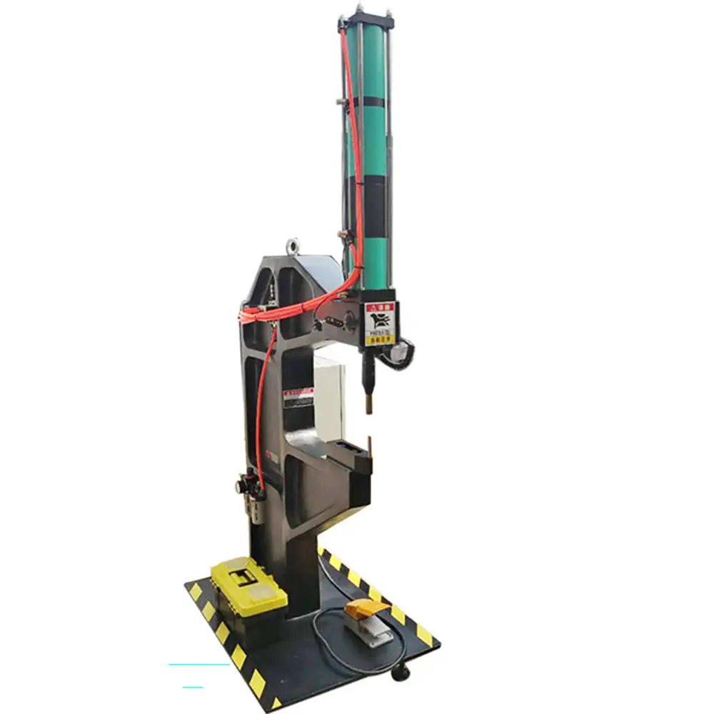 Small Hydraulic Pneumatic Track Hollow Automatic Feed Riveting Press Machine 2.5 mm Sheet Without Rivets