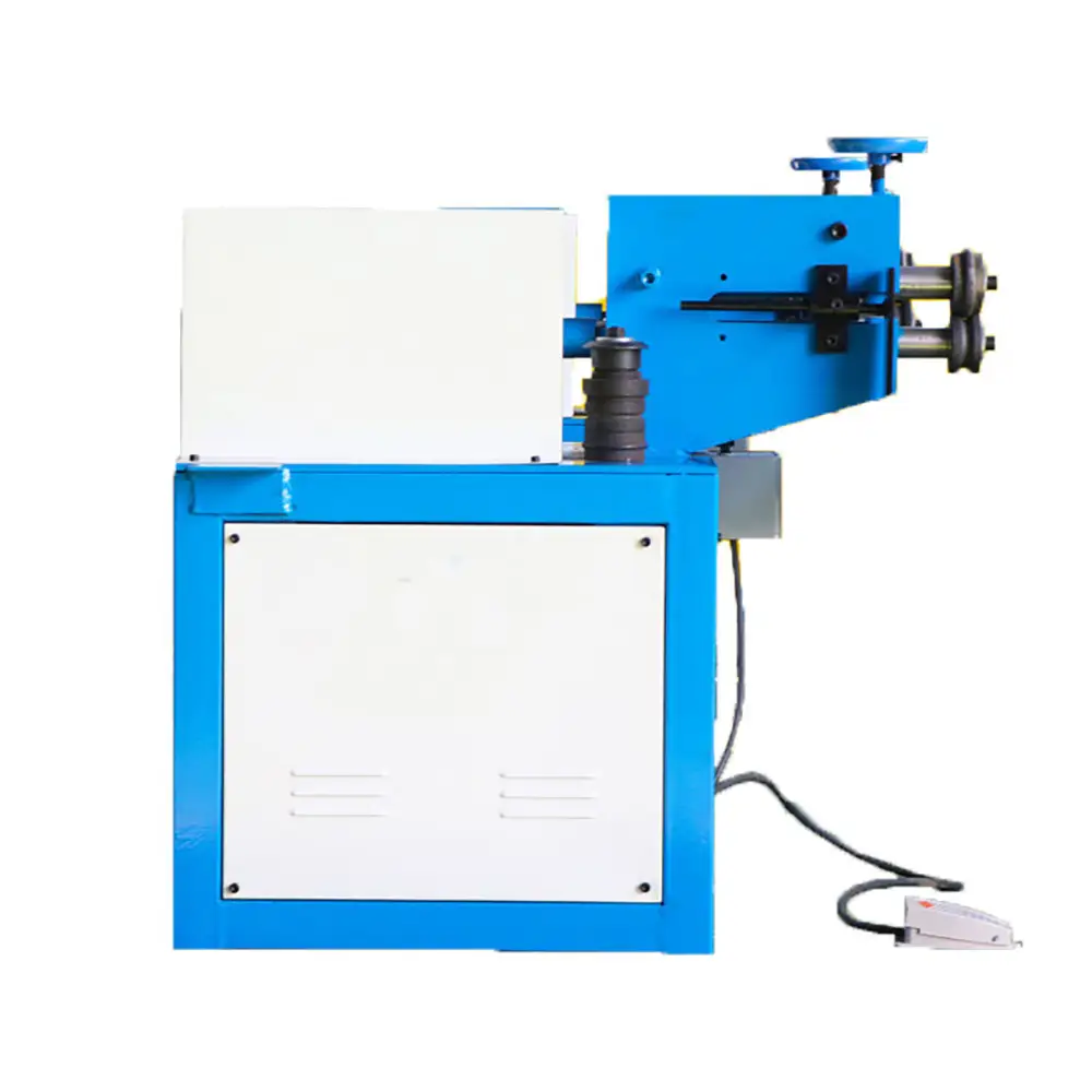 Spiral Roller Grooving Machine for Sheet Metal Pipe Making Featuring Automation Gearbox for Stainless Steel Aluminum
