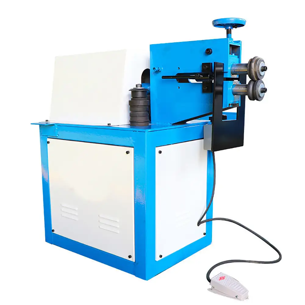 Spiral Roller Grooving Machine Sheet Metal Round Pipe Making Machine