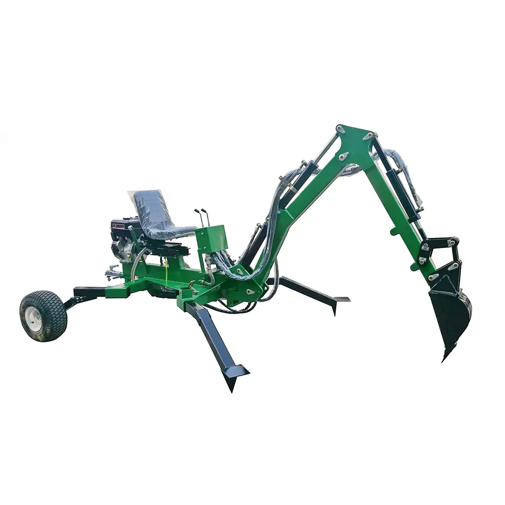 Towable Backhoe, ATV Backhoe Excavator, Mini Towable Backhoe, Small Backhoe Digger With Attachments