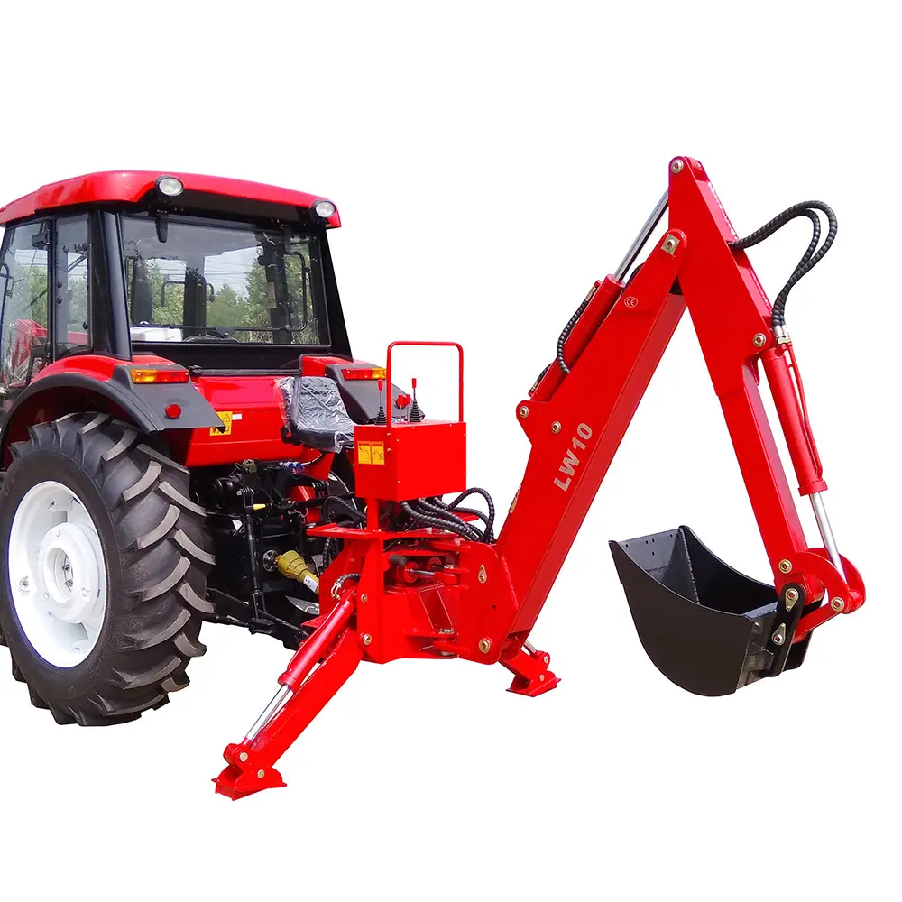 Tractor Mounted Rear Hydraulic Digger Earth Backhoe/ PTO Driven 3 Point Backhoe Excavator