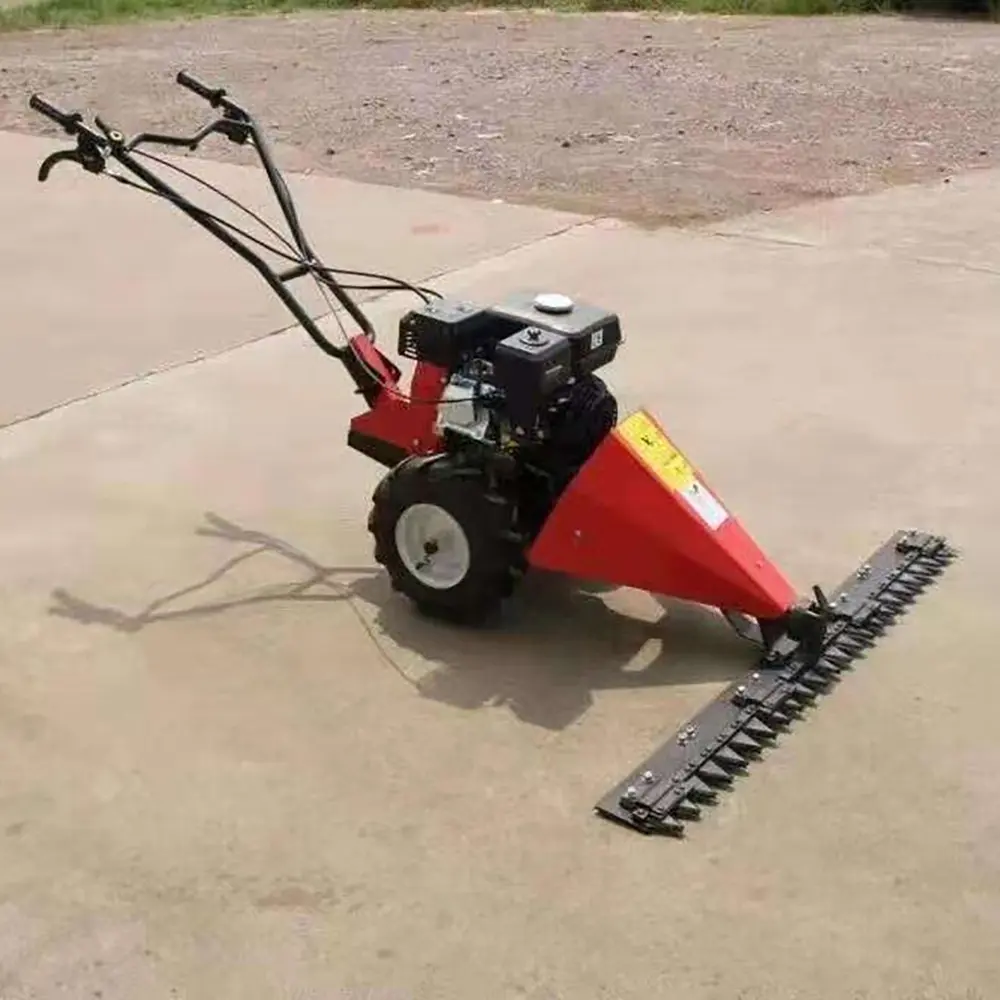 Walking Behind Mini Gasoline Cutting Grass Machine Sickle Bar Mower