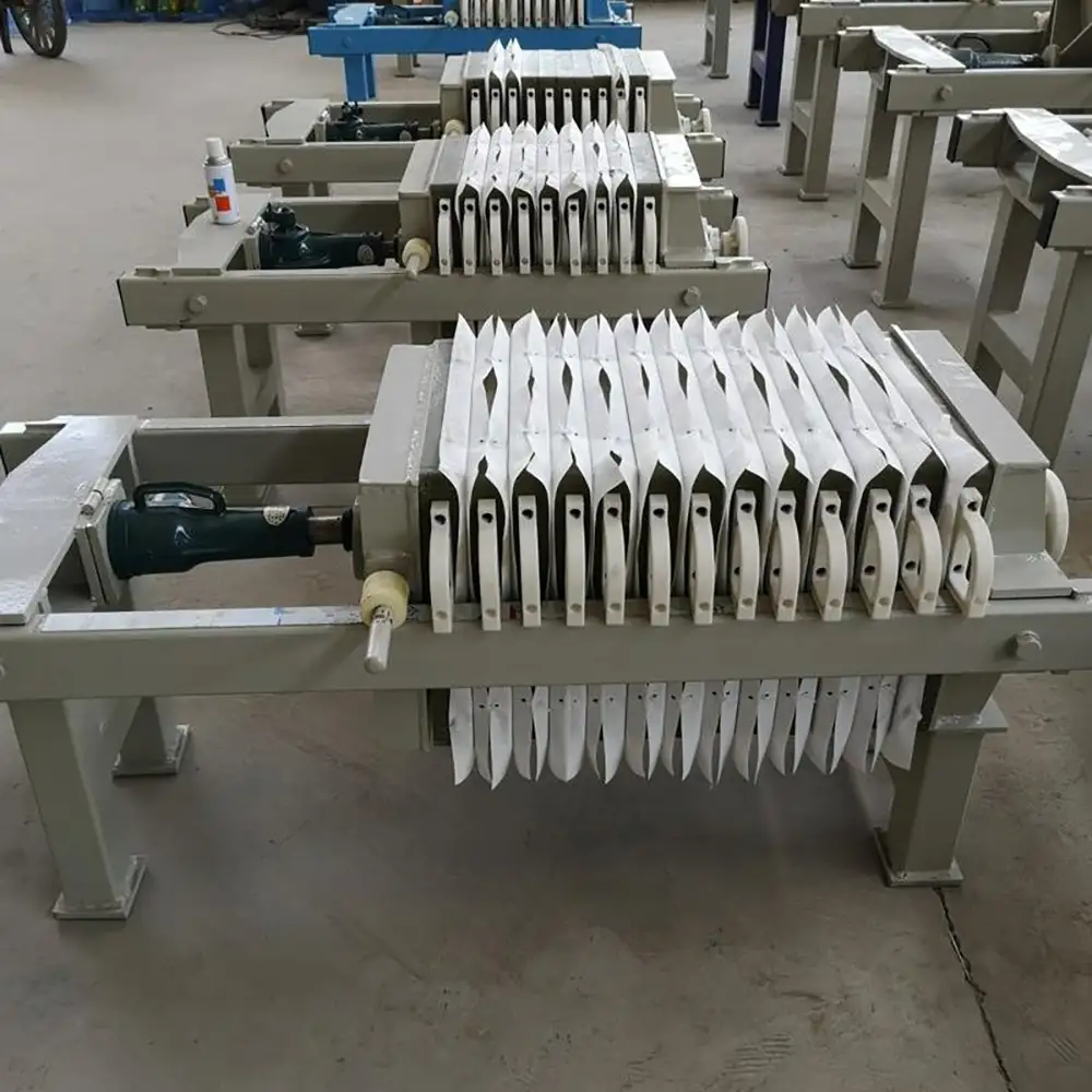 Wastewater Treatment Plate Mud Press Filter Sludge Dewatering Machine Filter