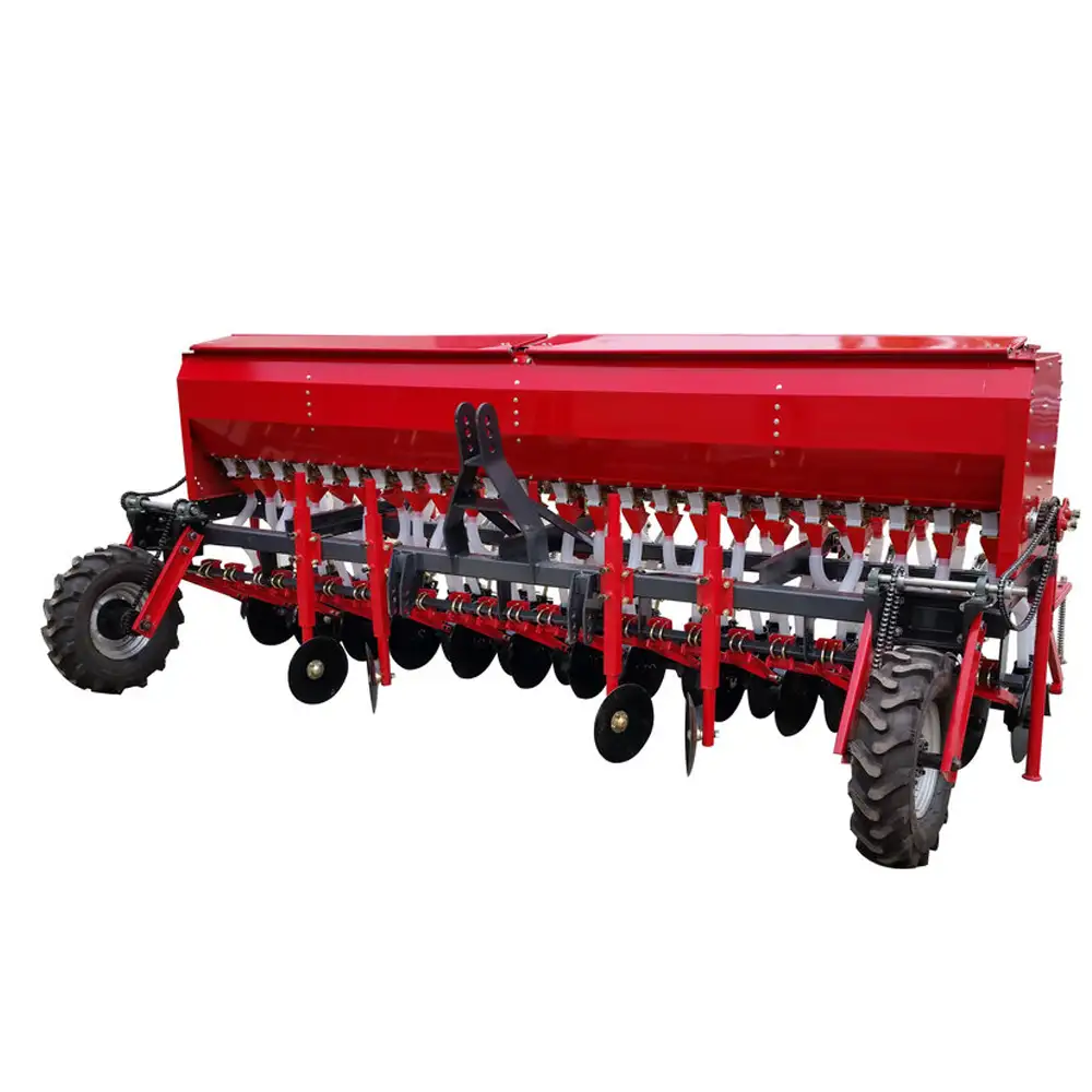 Wheat Planter, Farm Implement Wheat Seeder Planter Machine, Tractor Mounted Wheat Seeder with Fertilizer